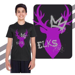 Elks Youth Graffiti Athletic Shirt.